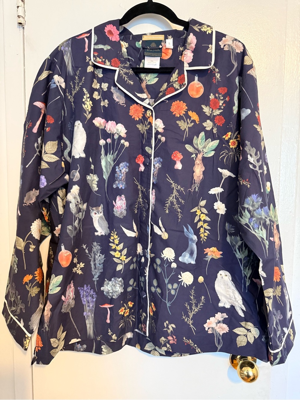 Pottery Barn Harry Potter Button-Up Sleep Shirt